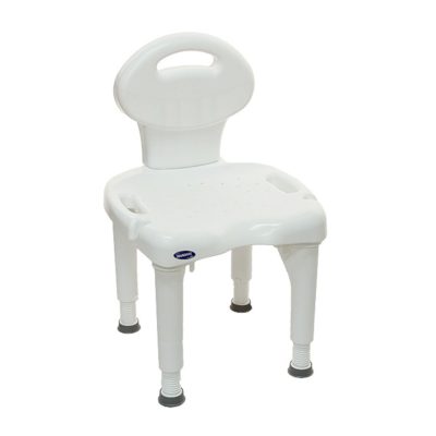 Chaise de douche avec dossier amovible