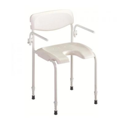 Chaise de douche avec accoudoirs escamotables