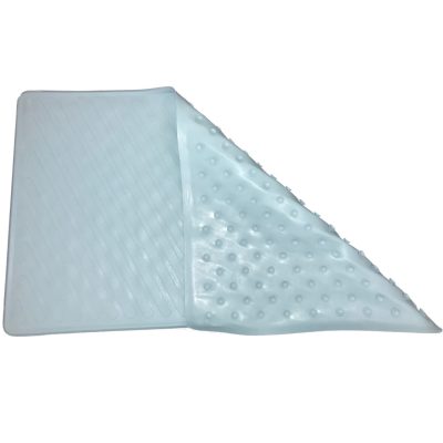 Surface antiglisse du tapis de bain bleu turquoise 40x70cm