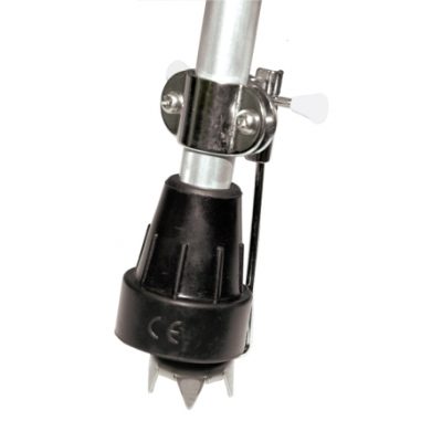 Crampon monté sur une canne pour marche sur glace et neige