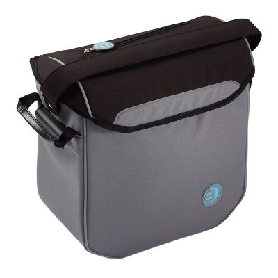 Sacoche de course "Classic" pour Rollator Brado gris foncé avec capuchon noir