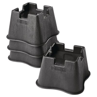 Releveur de meuble carré kit 4 pièces glissé sous pied de lit pour stabilité